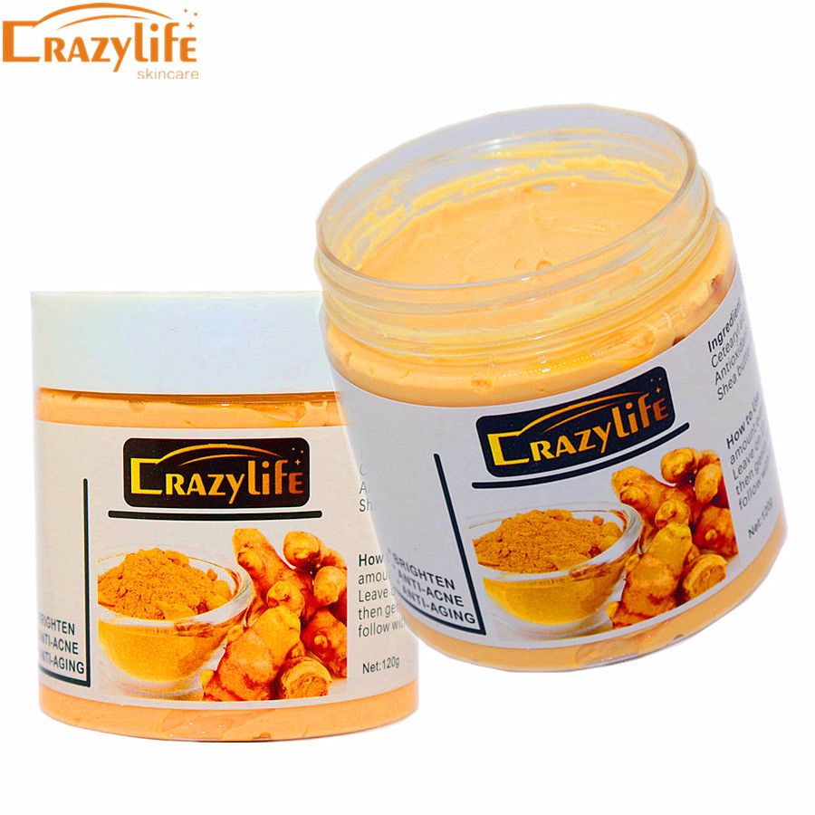 Bentonite Clay Mask - 120gTurmeric Clay Mask Facial Cleaning Pores