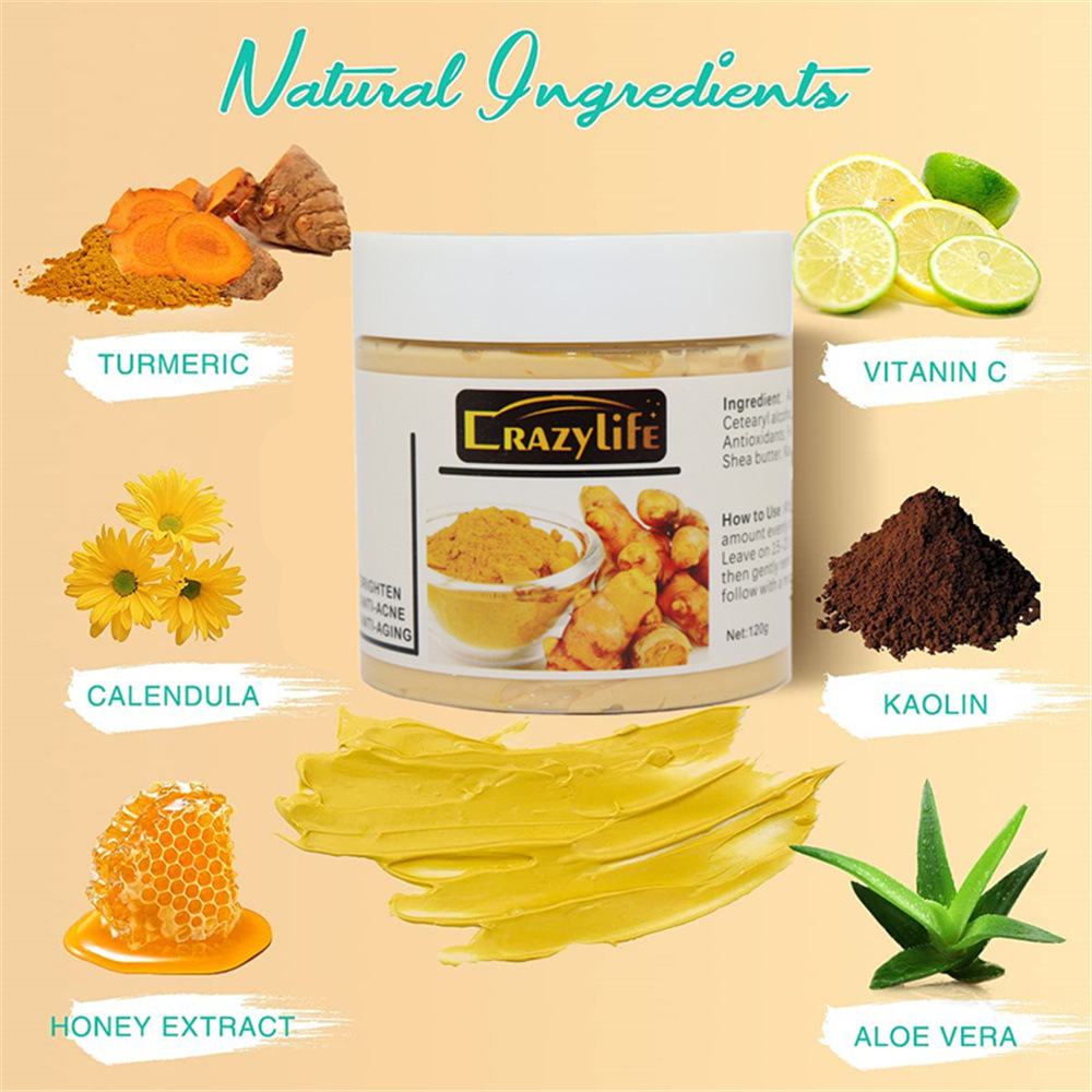 120gTurmeric Clay Mask Facial  - Bentonite Clay Mask ulasan dan harga