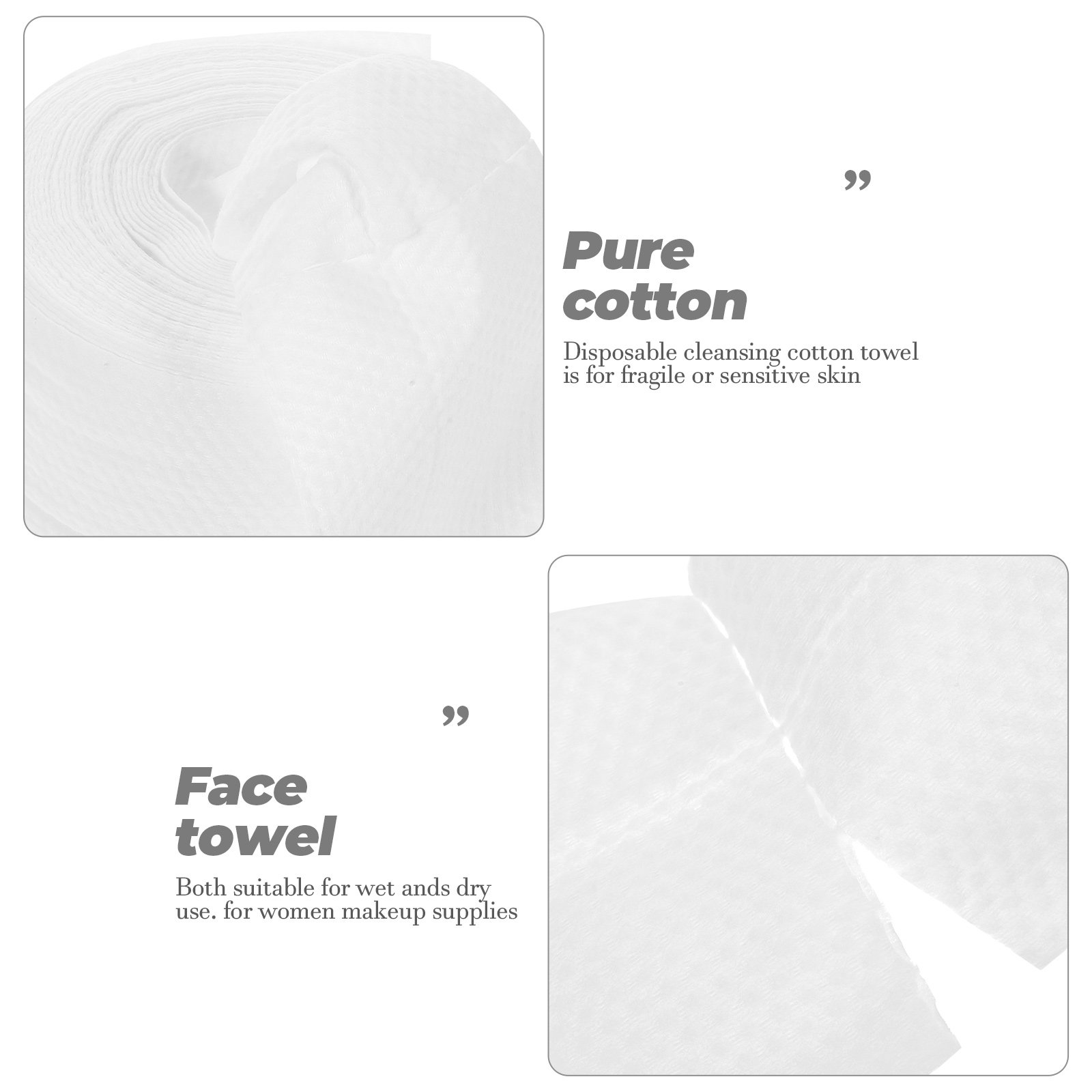 60Pcs Cotton Face Cleaner Disp - Skincare Routine ulasan dan harga