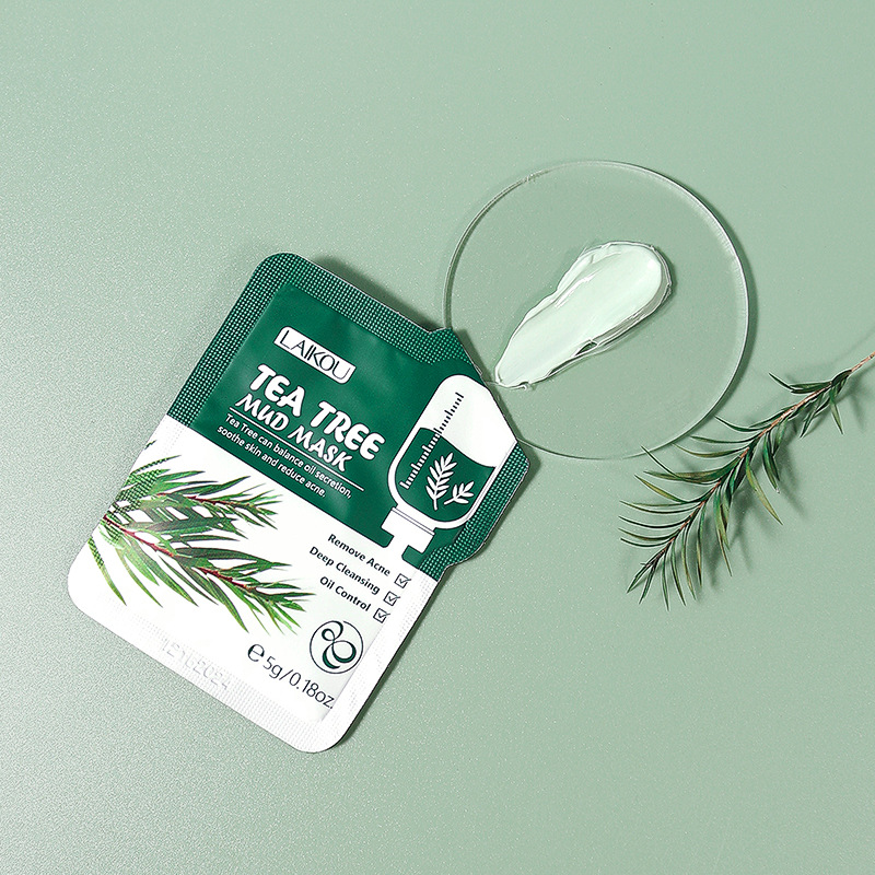 30pcs Tea Tree Mud Mask Deep C - Bentonite Clay Mask ulasan dan harga
