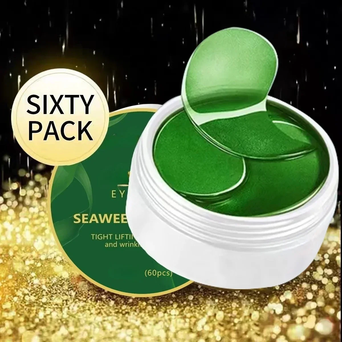 60pcs seaweed hyaluronic acid  - Collagen Sheet Mask ulasan dan harga