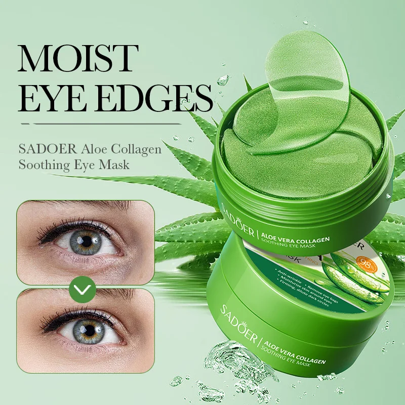 SAODER 60Pcs Aloe Vera Collage - Collagen Sheet Mask ulasan dan harga