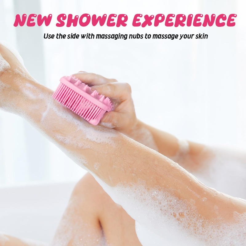 Dual-use Silicone Body Scrubbe - Aha Bha Exfoliant ulasan dan harga