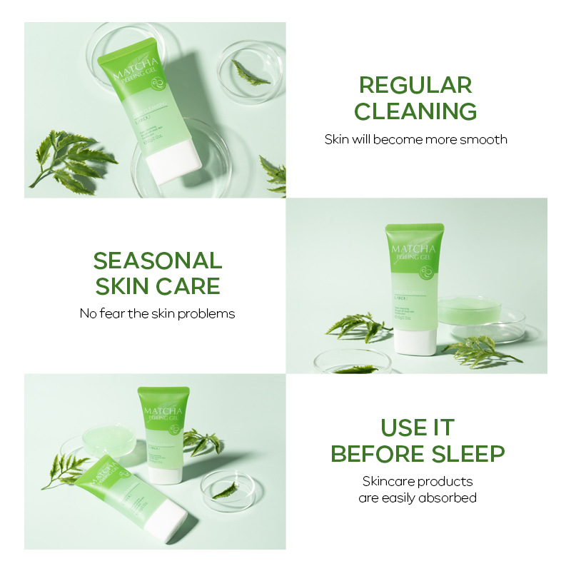 LAIKOU Matcha Exfoliating Peel - Aha Bha Exfoliant ulasan dan harga