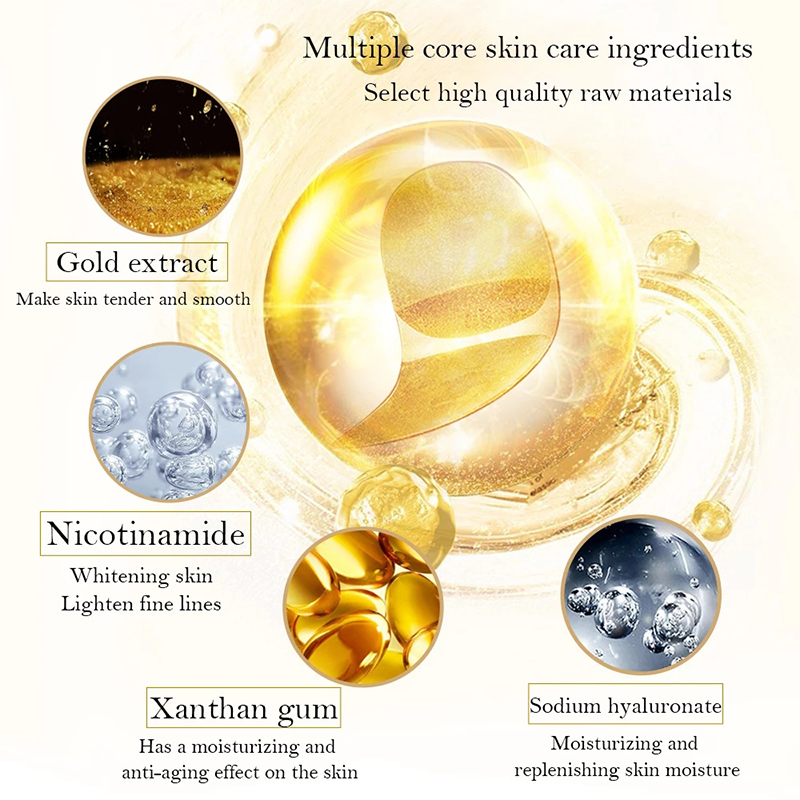 5/10/20/30 Pairs Crystal Gold  - Collagen Sheet Mask ulasan dan harga