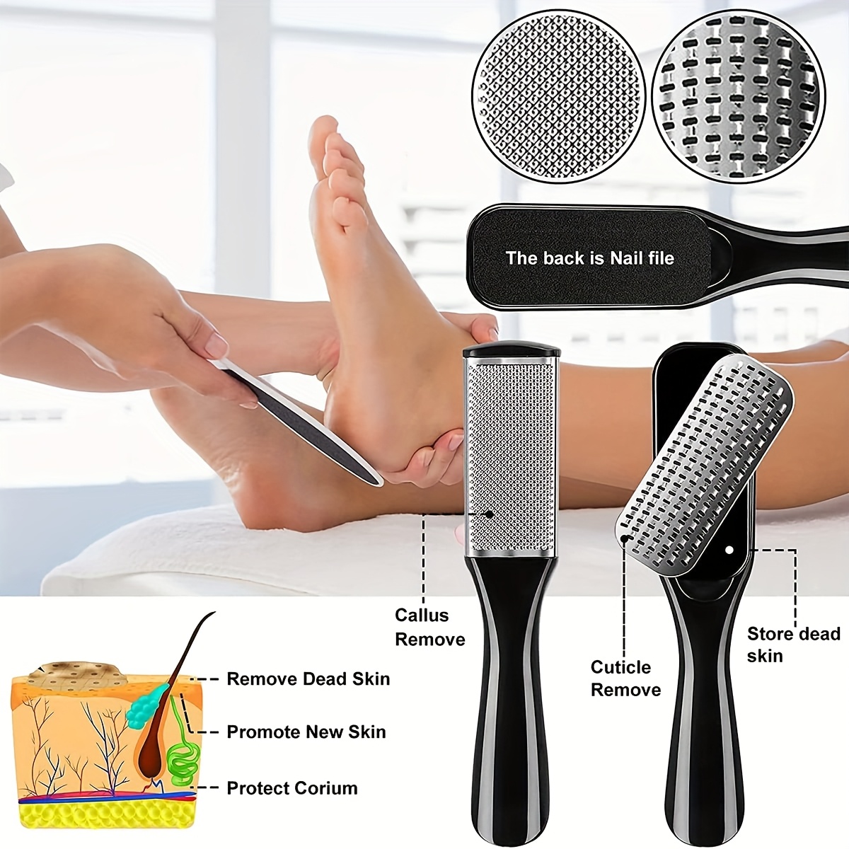 Stainless Steel Pedicure Tool  - Skincare Ingredients Checker ulasan dan harga