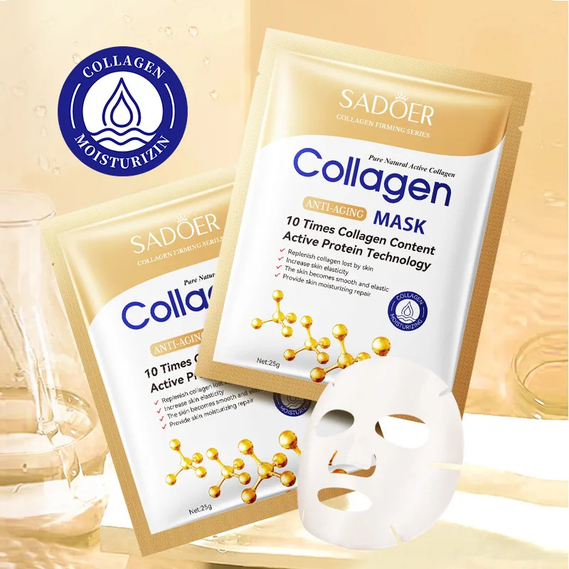 10pcs Anti-aging Collagen Face - Collagen Sheet Mask ulasan dan harga