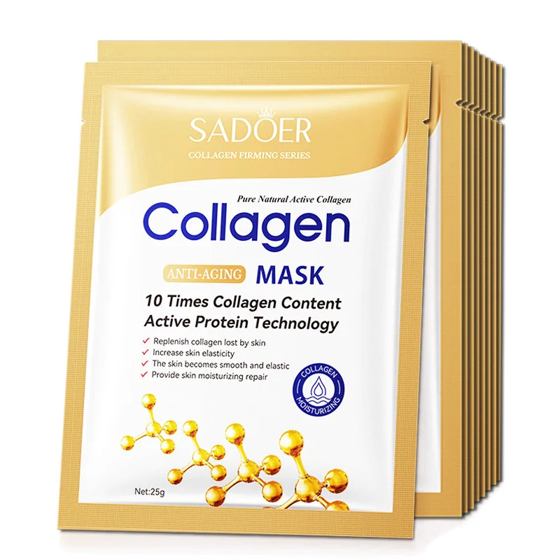 10pcs Anti-aging Collagen Face - Collagen Sheet Mask ulasan dan harga