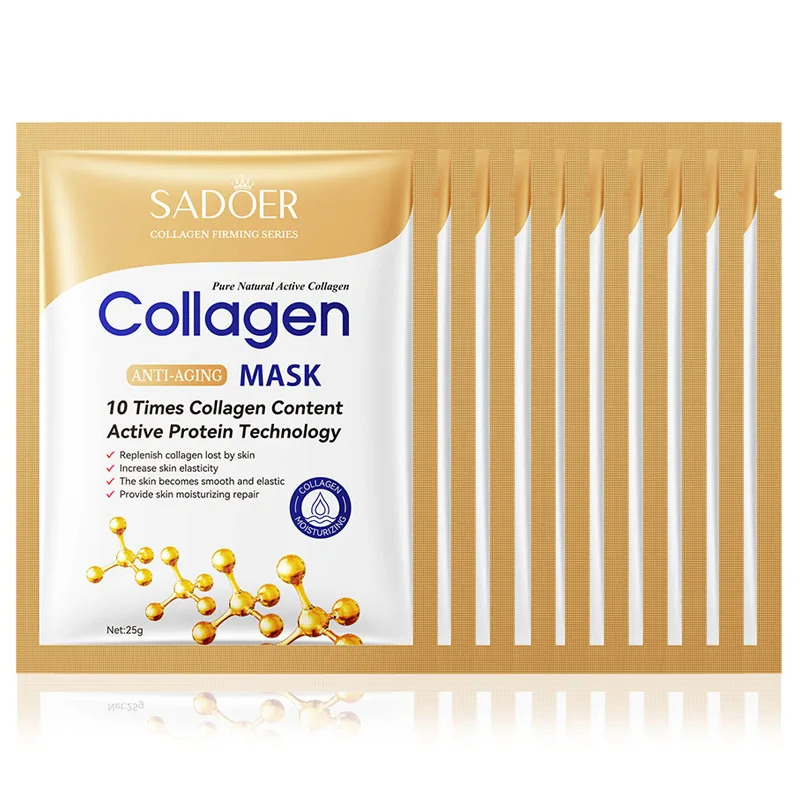 10pcs Anti-aging Collagen Face - Collagen Sheet Mask ulasan dan harga