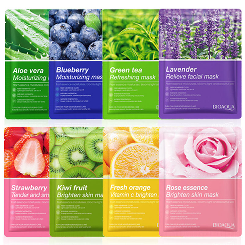 8pcs Natural Plant Face Mask B - Bentonite Clay Mask ulasan dan harga