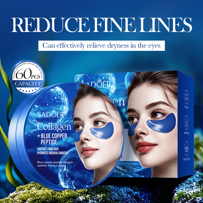 60pcs SADOER Caffeine Crystal  - Collagen Sheet Mask ulasan dan harga
