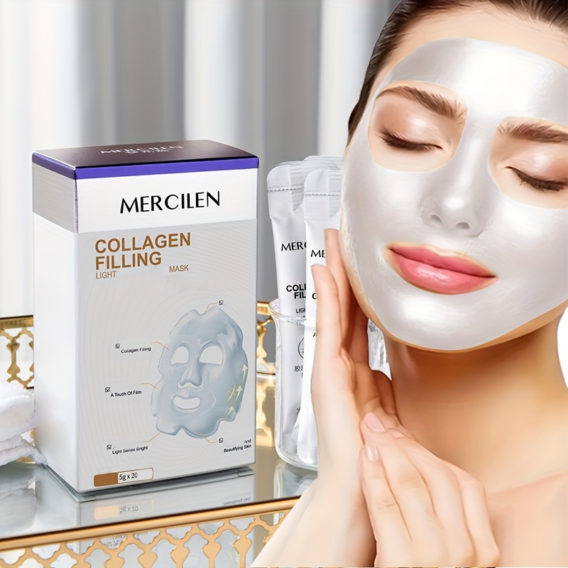 20pcs Mercilen Collagen Peelin - Bentonite Clay Mask ulasan dan harga