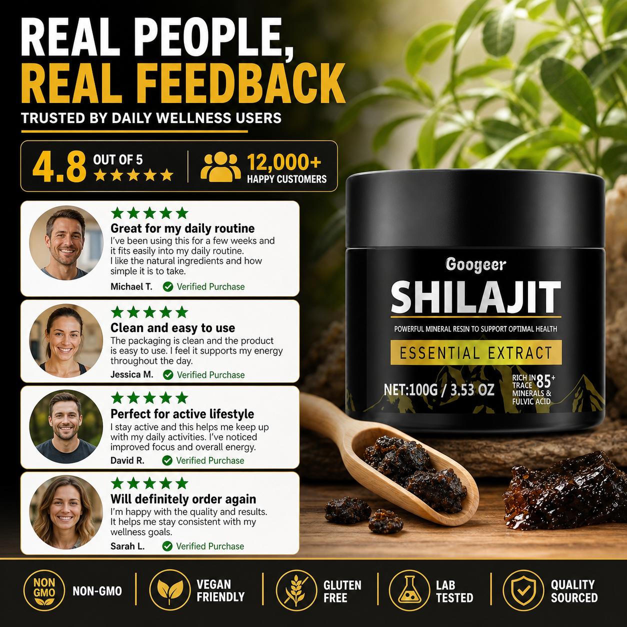 Googeer Shilajit Extract Powde - Licorice Root Extract ulasan dan harga