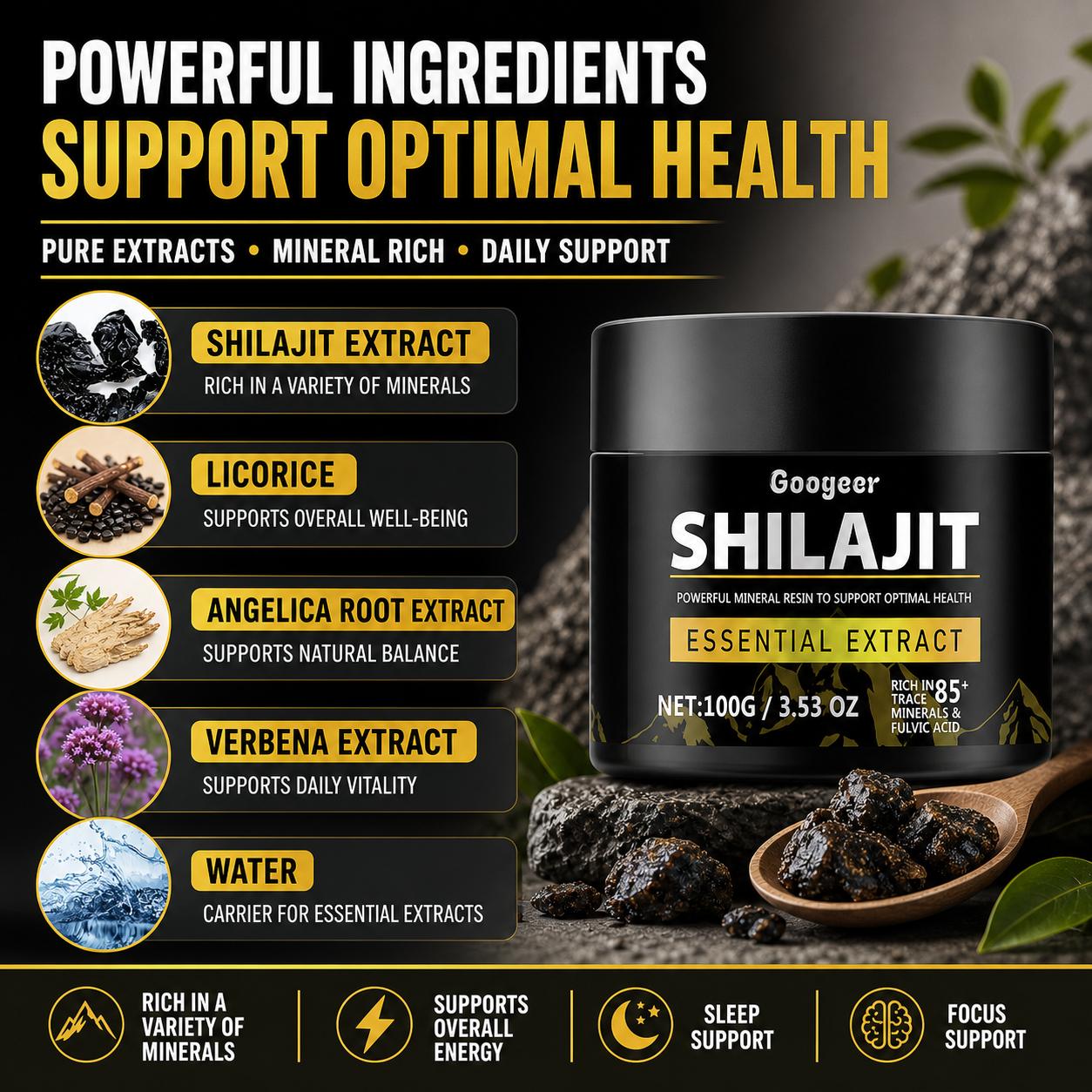 Googeer Shilajit Extract Powde - Licorice Root Extract ulasan dan harga