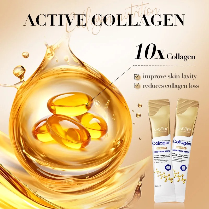 30Pcs Sadoer Collagen Sleeping - Bentonite Clay Mask ulasan dan harga