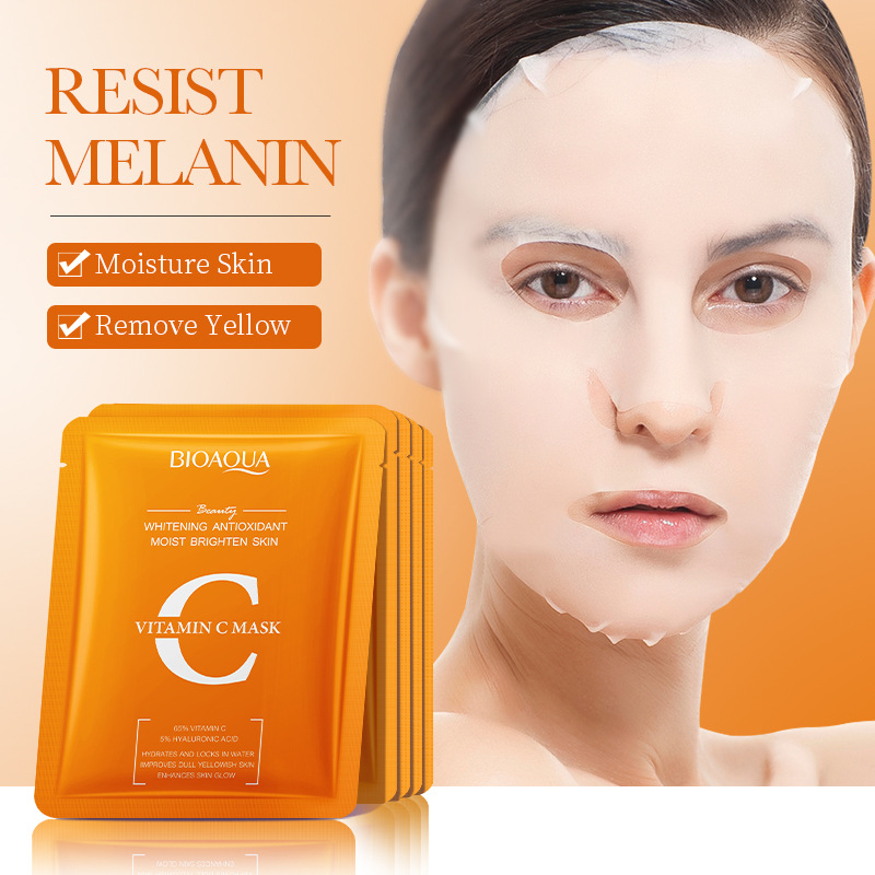 5pcs BIOAQUA Retinol Vitamin C - Bentonite Clay Mask ulasan dan harga