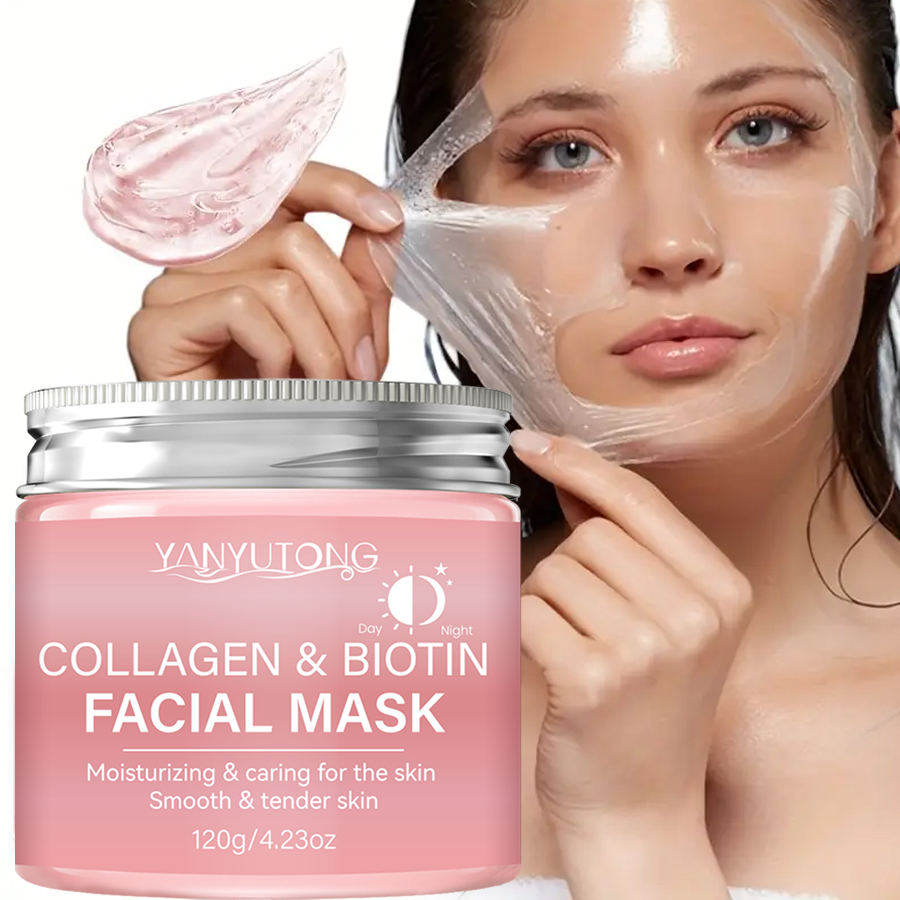 Collagen Peel Mask, Biotin Col - Bentonite Clay Mask ulasan dan harga