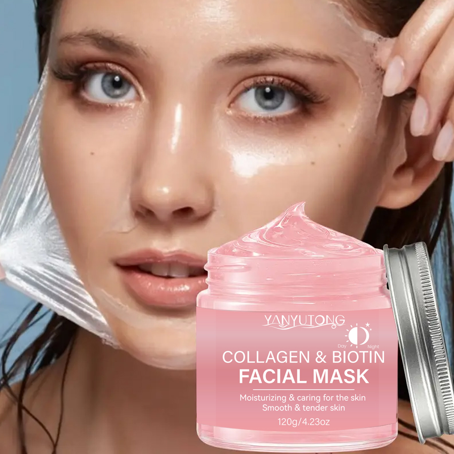 Collagen Peel Mask, Biotin Col - Bentonite Clay Mask ulasan dan harga