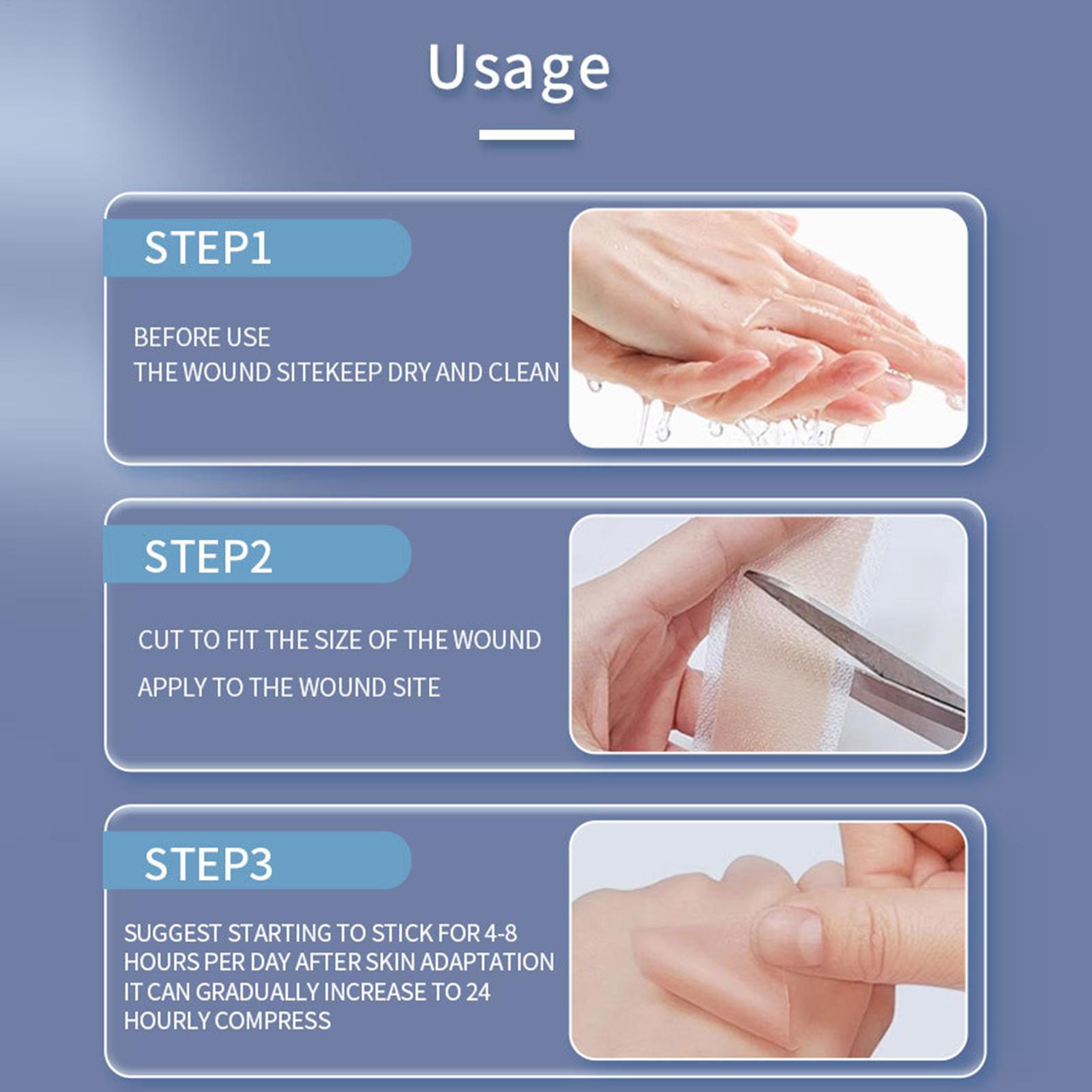 1 Roll Silicone Scar Sheets 4c - Collagen Sheet Mask ulasan dan harga